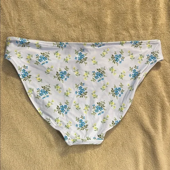 Aerie Floral Bikini Bottom - Blue and Green - Picture 2 of 2